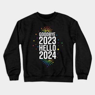 Goodbye 2023 Hello 2024 LBGTQ New Years design Crewneck Sweatshirt